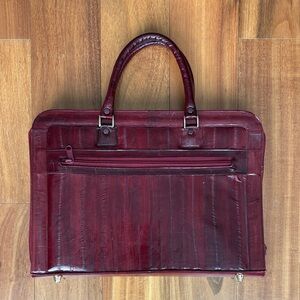 Vintage eel skin briefcase